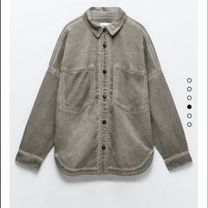 Zara washed effect overshirt